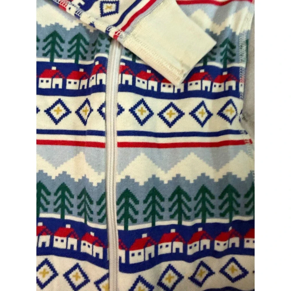 2PC Set Hanna Andersson Organic Cotton Holiday One‎ Piece Sleeper 18-24M Toddler